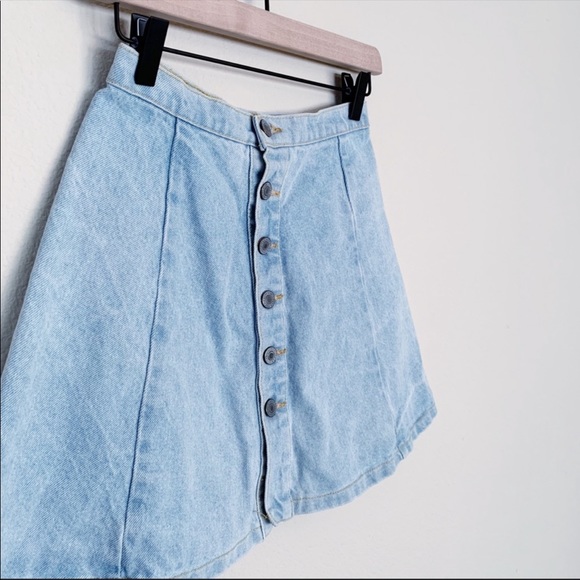 Brandy Melville John Galt A-Line Denim Skirt - S - Picture 4 of 5